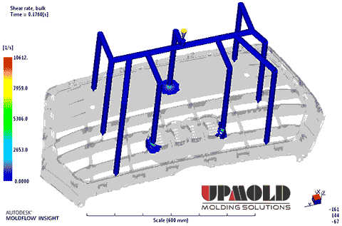 automotive grid mold flow analysis reprot