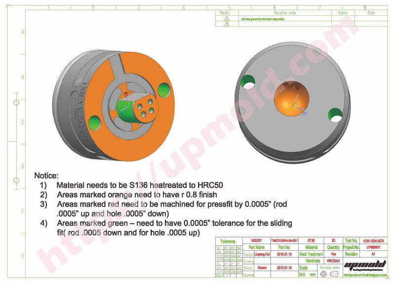 precision machining parts specifications