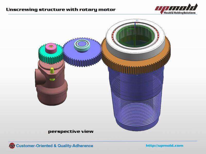 unscrewing plastic mold design